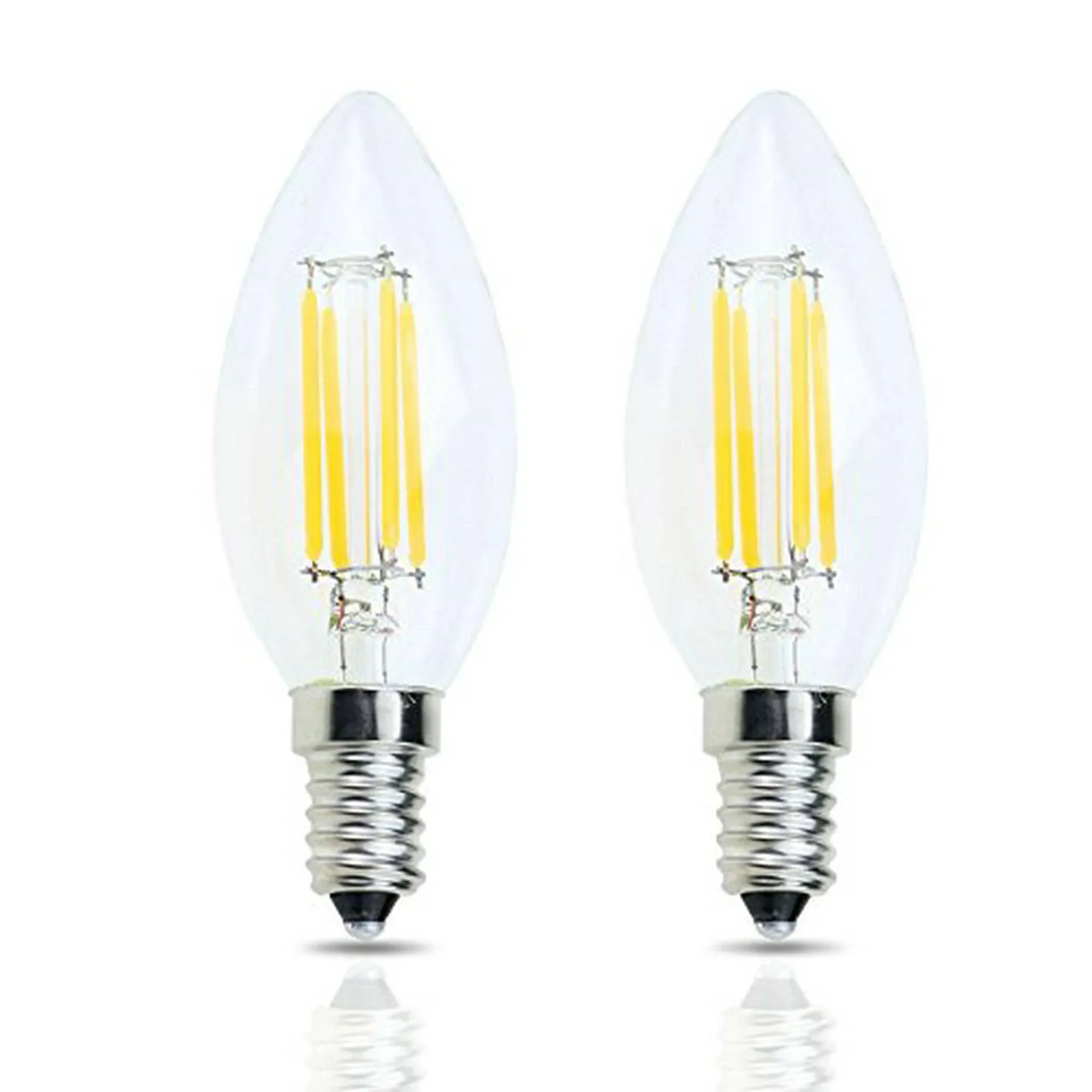 Lamsky E14 Base LED Filament Candle Shape Light Bulb