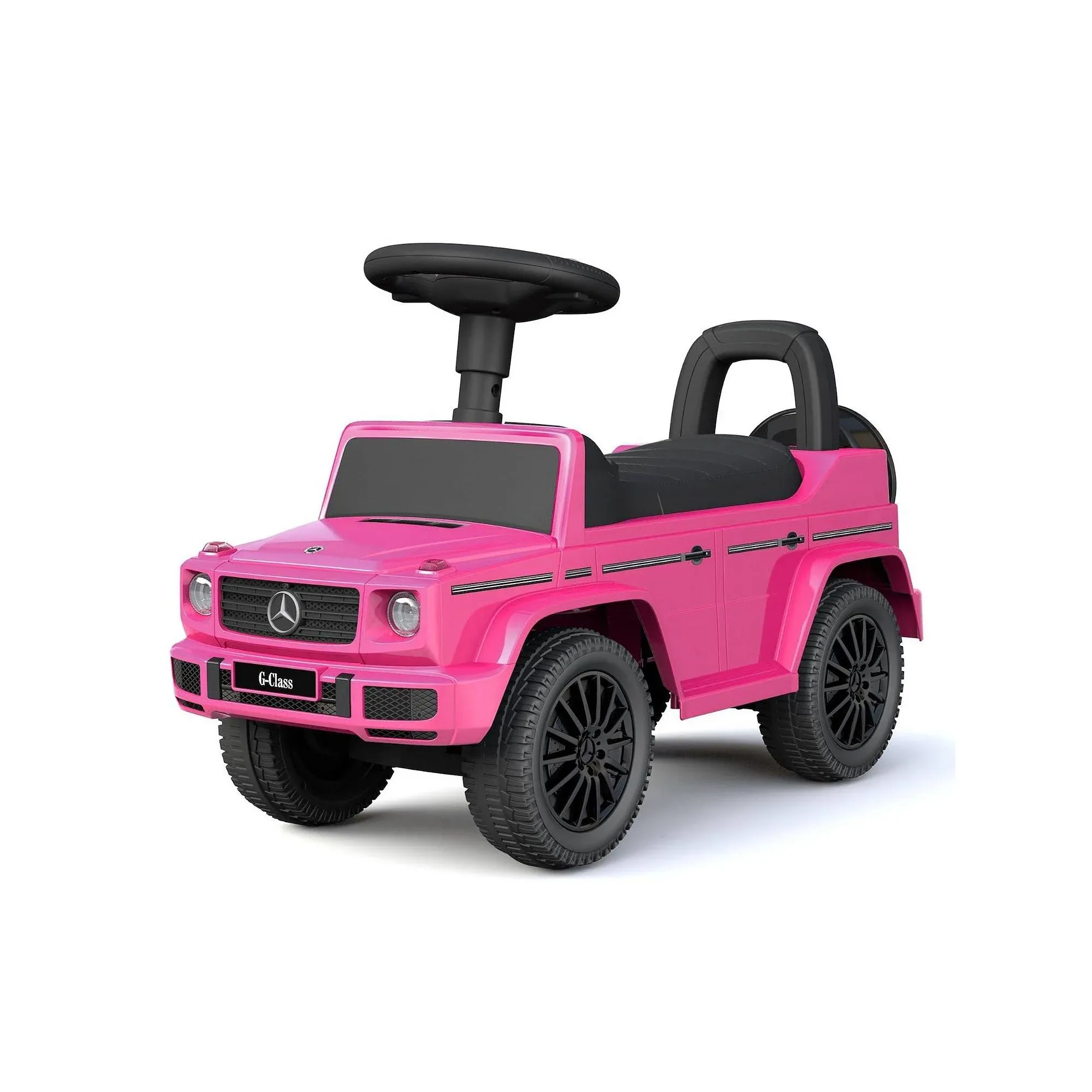 Best Ride On Car Kids Toddler Outdoor Stroller Mercedes G-Wagon Push Car, Pink