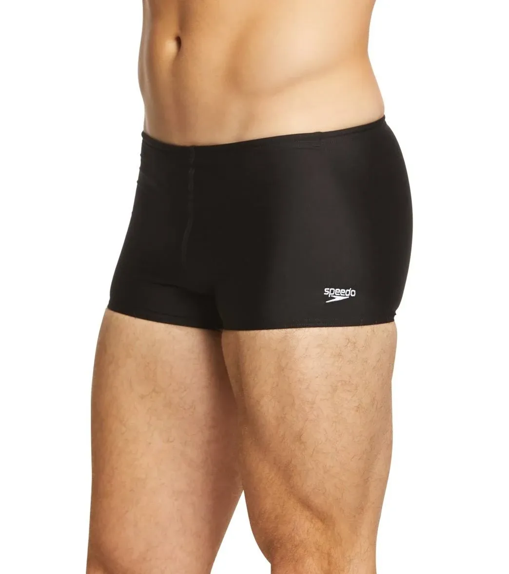 Speedo Men's Swimsuit Square Leg Endurance+ Solid