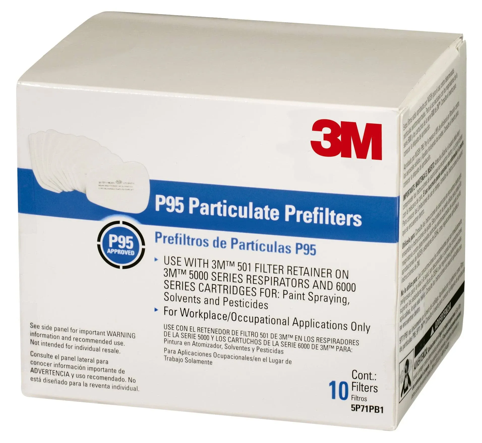 3M 10-Pack P95 Particulate Filter 