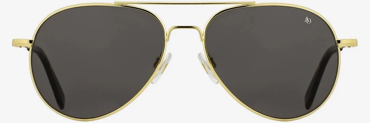 American Optical General Metal Unisex Sunglasses, Gold