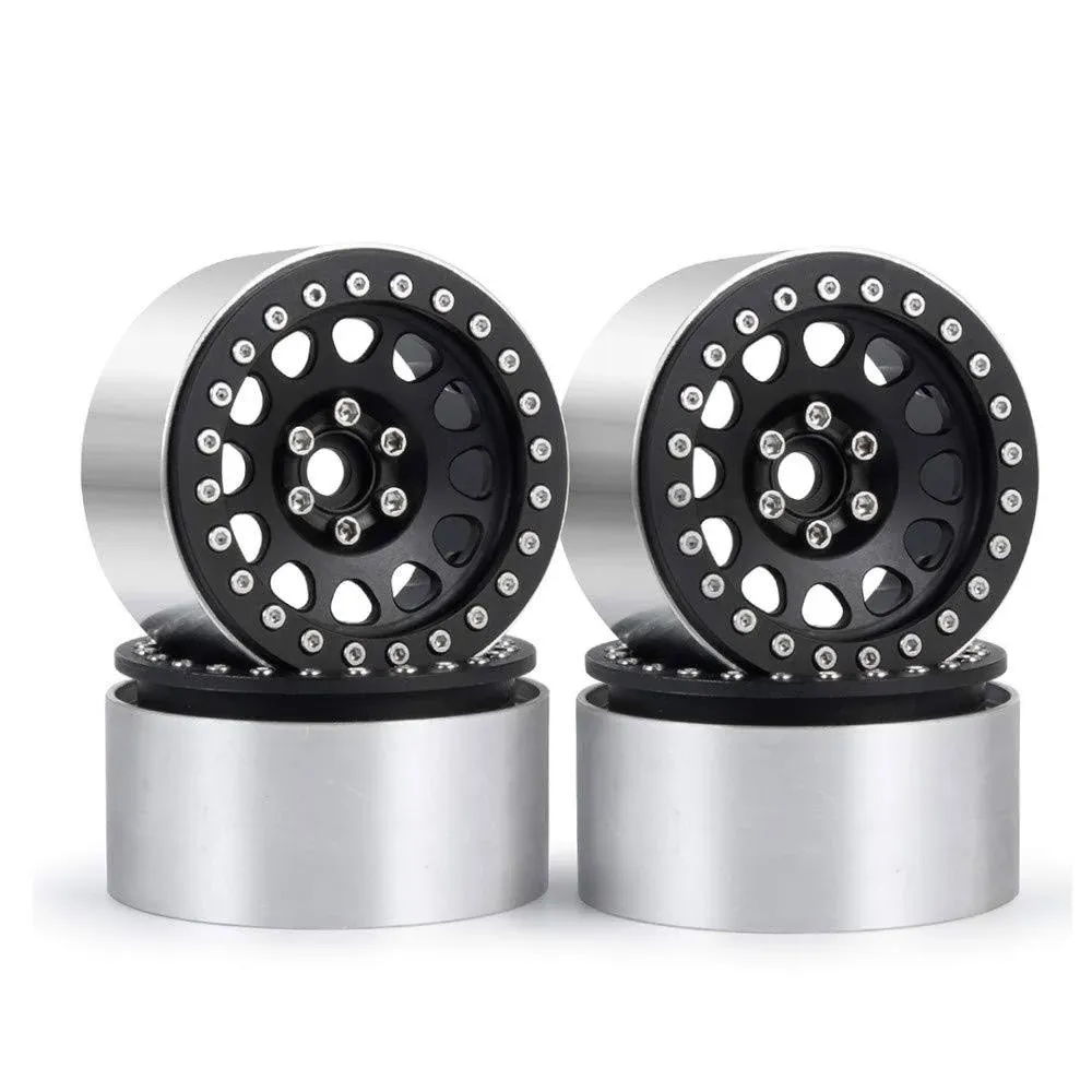 INJORA Beadlock Wheel Rims for 1/10 RC Crawler