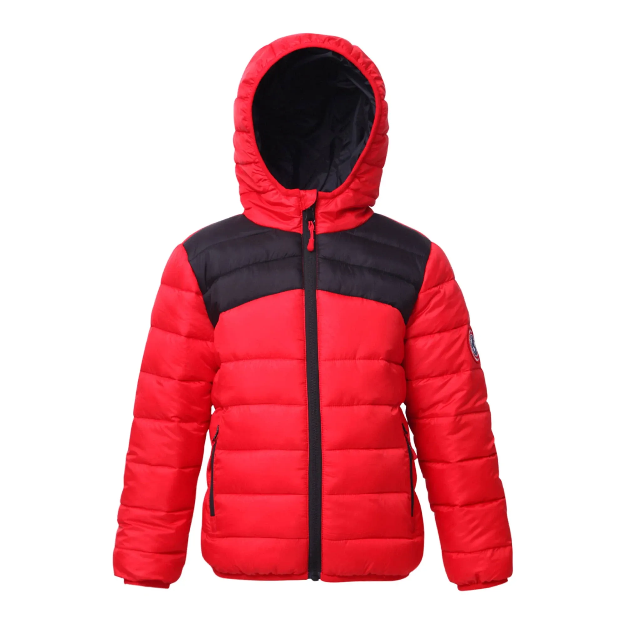 Rokka&Rolla Big Boys Reversible Lightweight Puffer Jacket - Very Black