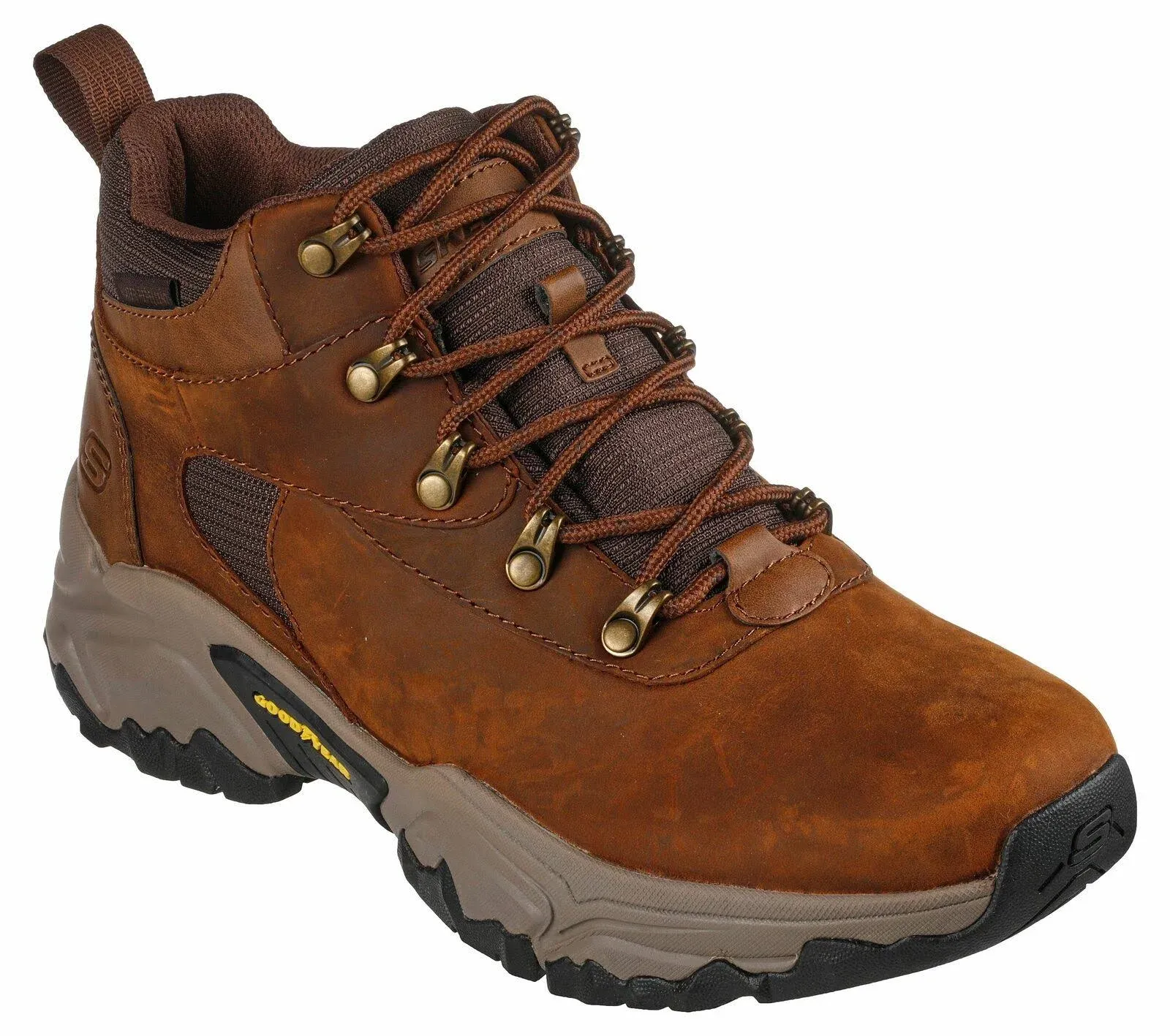 Man Skechers Relaxed Fit Terraform Boots Lace Up 204484 Color Brown Brand New