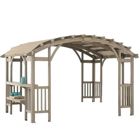 Garden Winds Replacement Canopy Top Cover Compatible with The Bellucci Pergola -A106007421 - A106007420 - RipLock 500