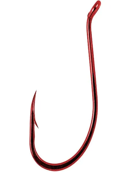 Gamakatsu Octopus Hook Red - Size 1/0, 100 Pack