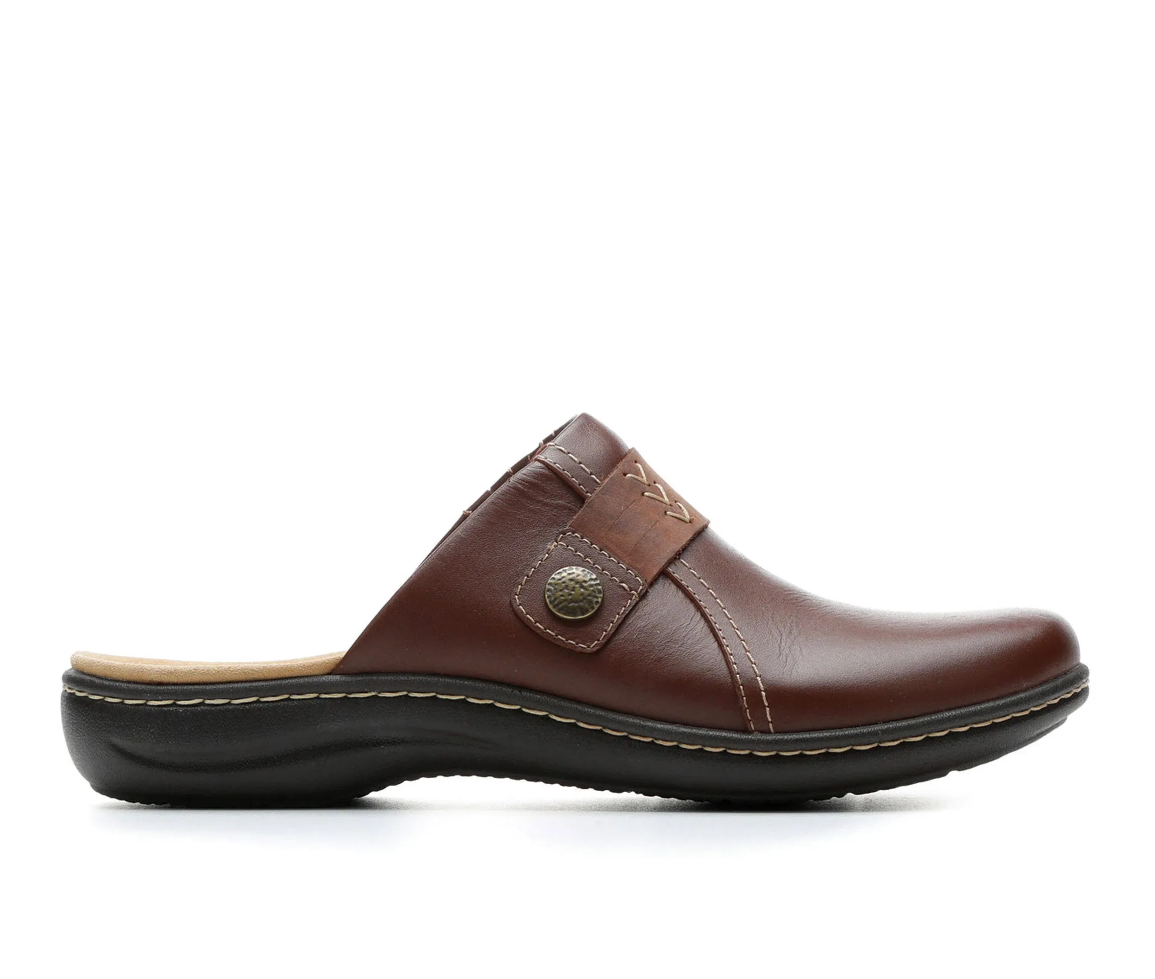 Clarks Women's Laurieann Ella Clogs - Mahogany in Size 6