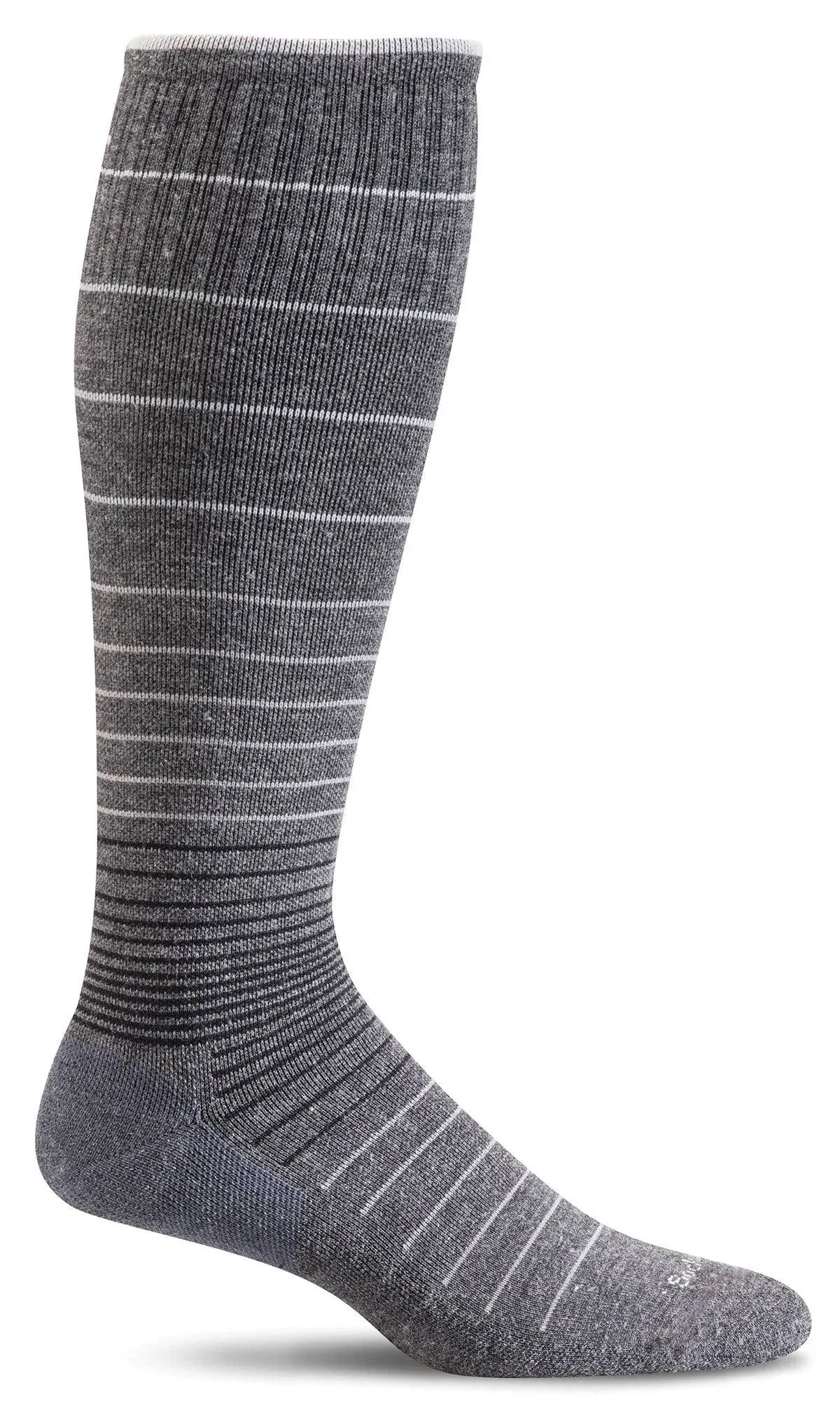 Women's Goodhew/Sockwell Circulator Moderate Graduated Compression Knee High Socks M/L Charcoal