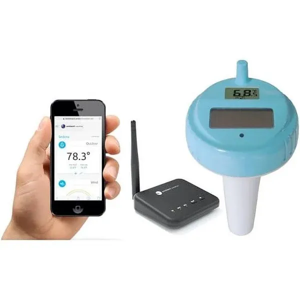 Ambient Weather WS-100-F007PF Smart Home Weather Station WiFi Module w/Pool & Spa Sensor