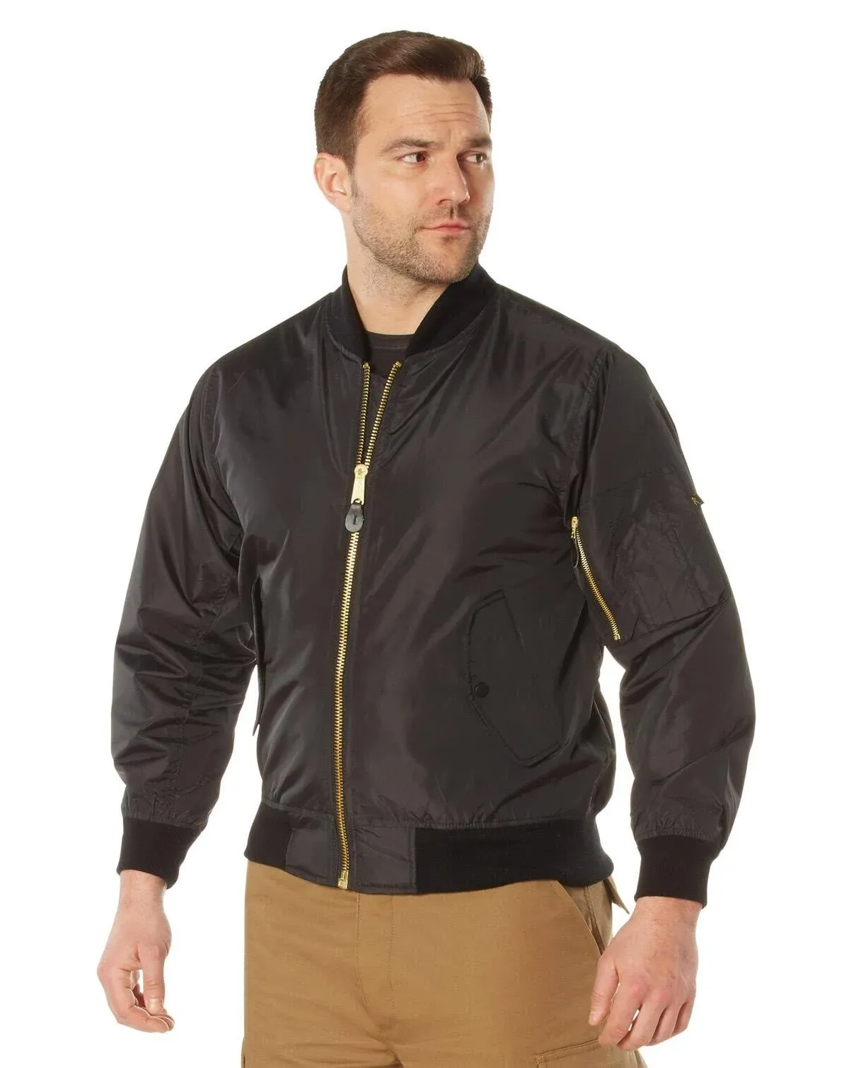 Rothco - Lightweight MA-1 Black Flight Jacket