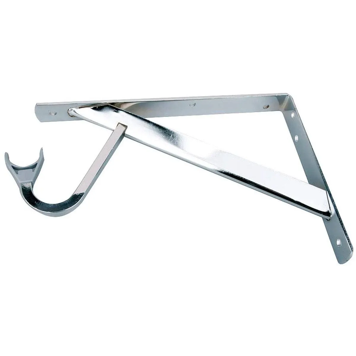 John Sterling® RP-0495-CH Closet-Pro Heavy-Duty Shelf & Rod Bracket, Chrome, 12", 12" - Brackets - by Toolbox Supply | Houzz