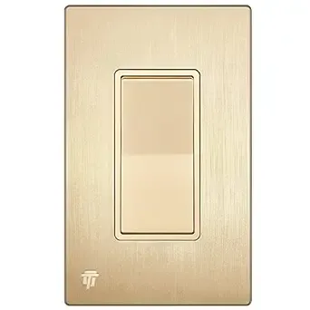 Enerlites Elite Series Decorator Light Switch with Brushed Screwless Wall Plate ...