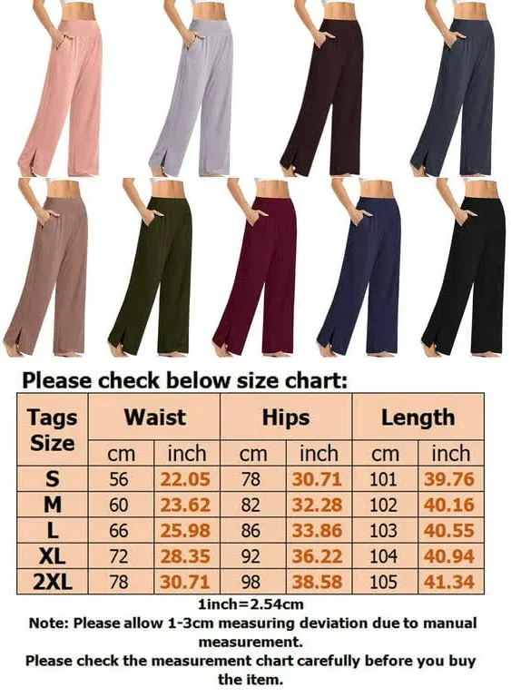 Voss Womens Yoga Joggers Loose Workout Sweat Pants Comfy Lounge Pants with ...