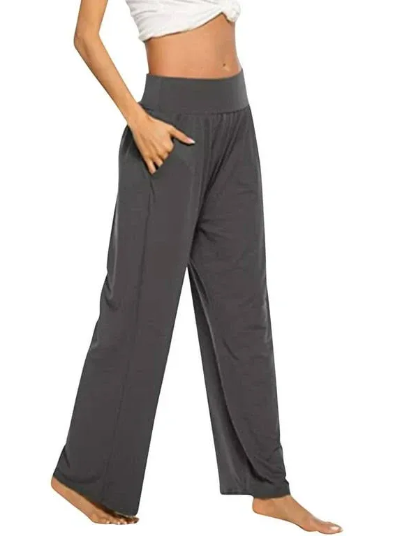 Daznico Women's Pant Womens Yoga Sweatpants Comfy Loose Wide Leg Lounge Joggers ...