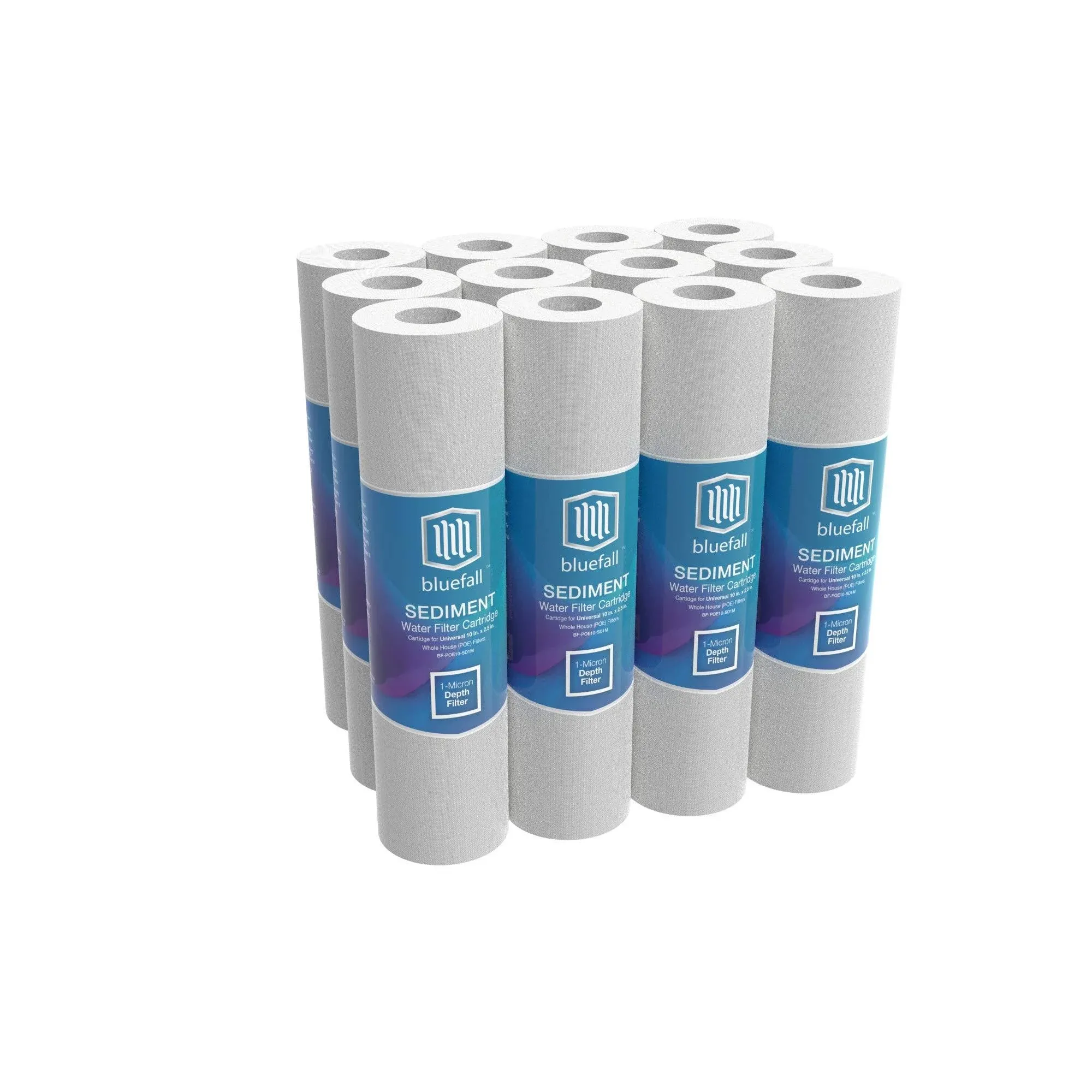 5 Micron Wholehouse Sediment Water Filter Replacement Cartridge Pack of 12