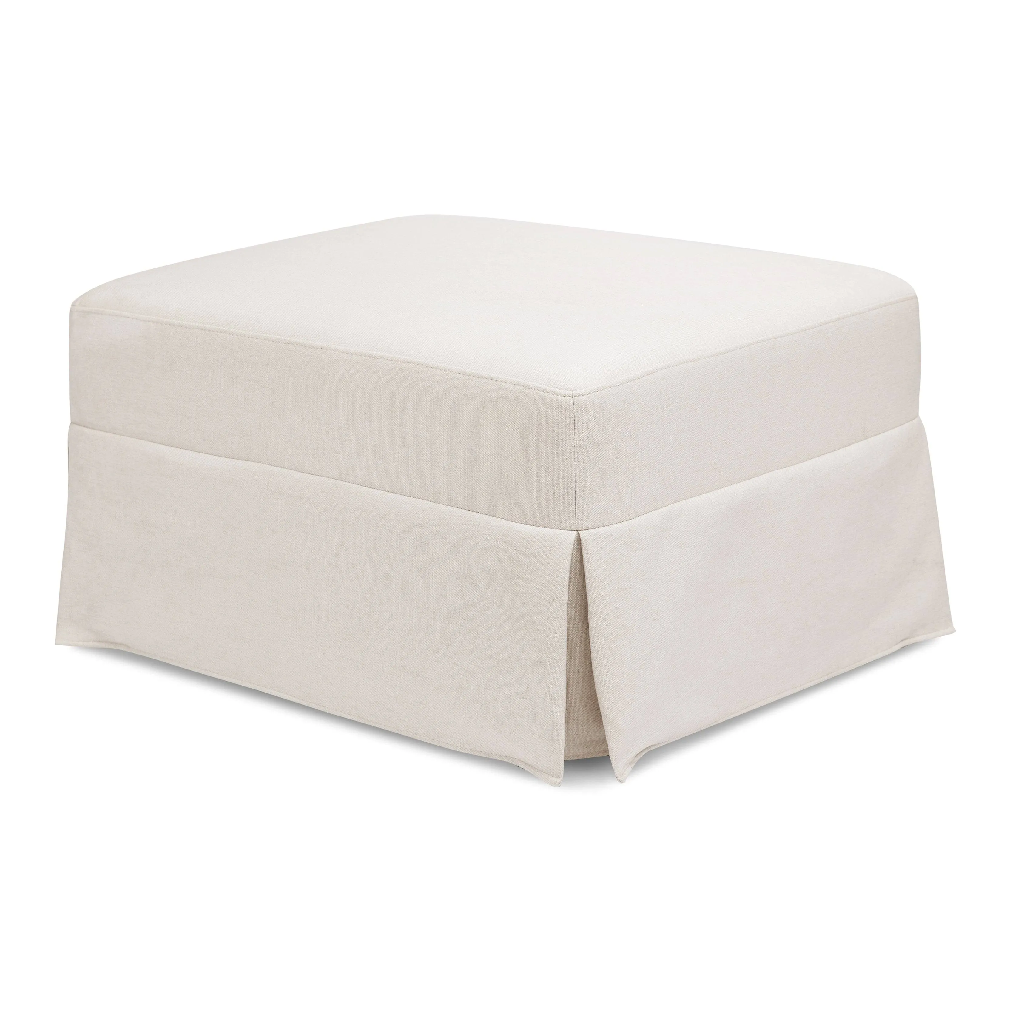 Namesake Crawford Gliding Ottoman - Performance Cream Eco Weave