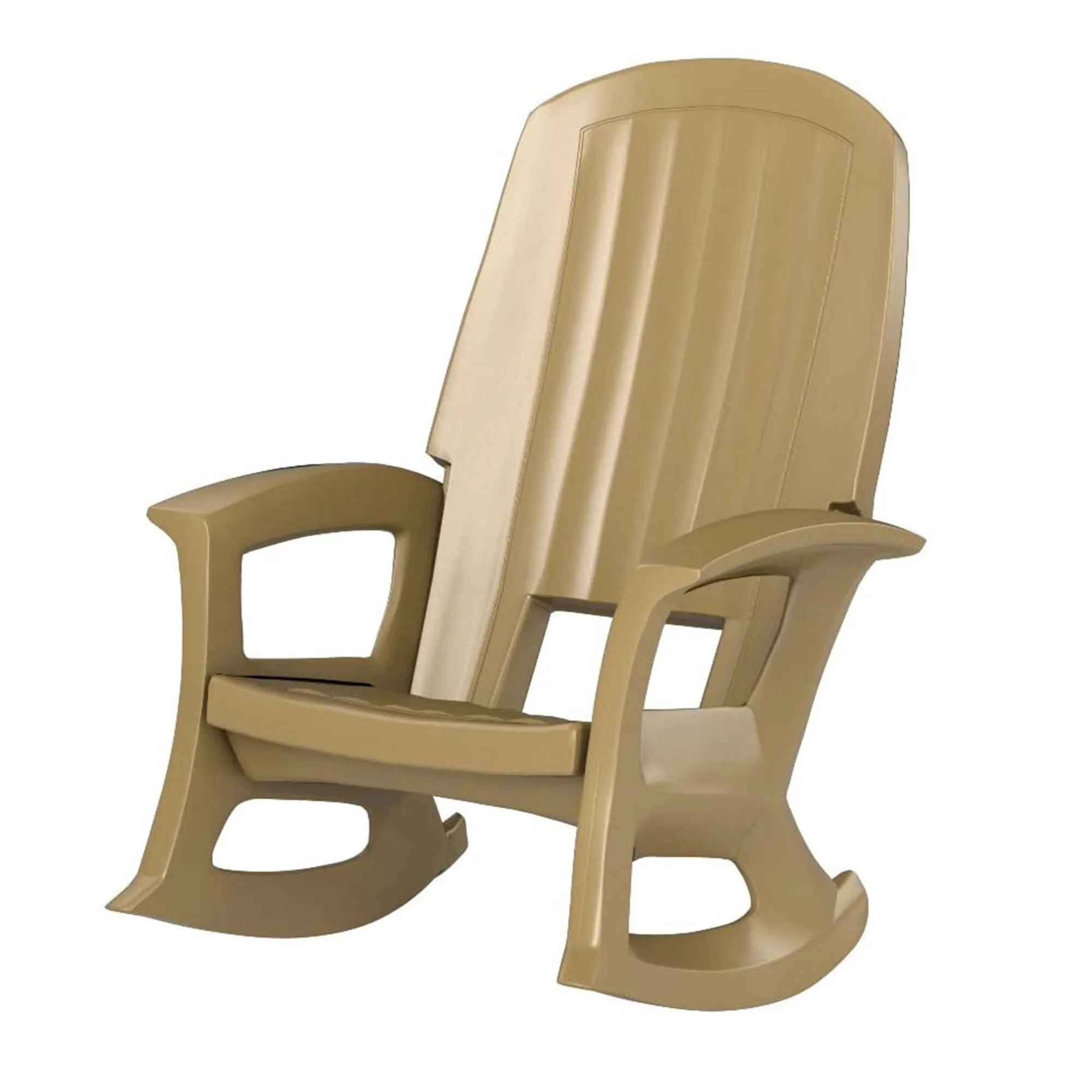 Rockaway Heavy Duty All-Weather Outdoor Rocking Chair, Taupe