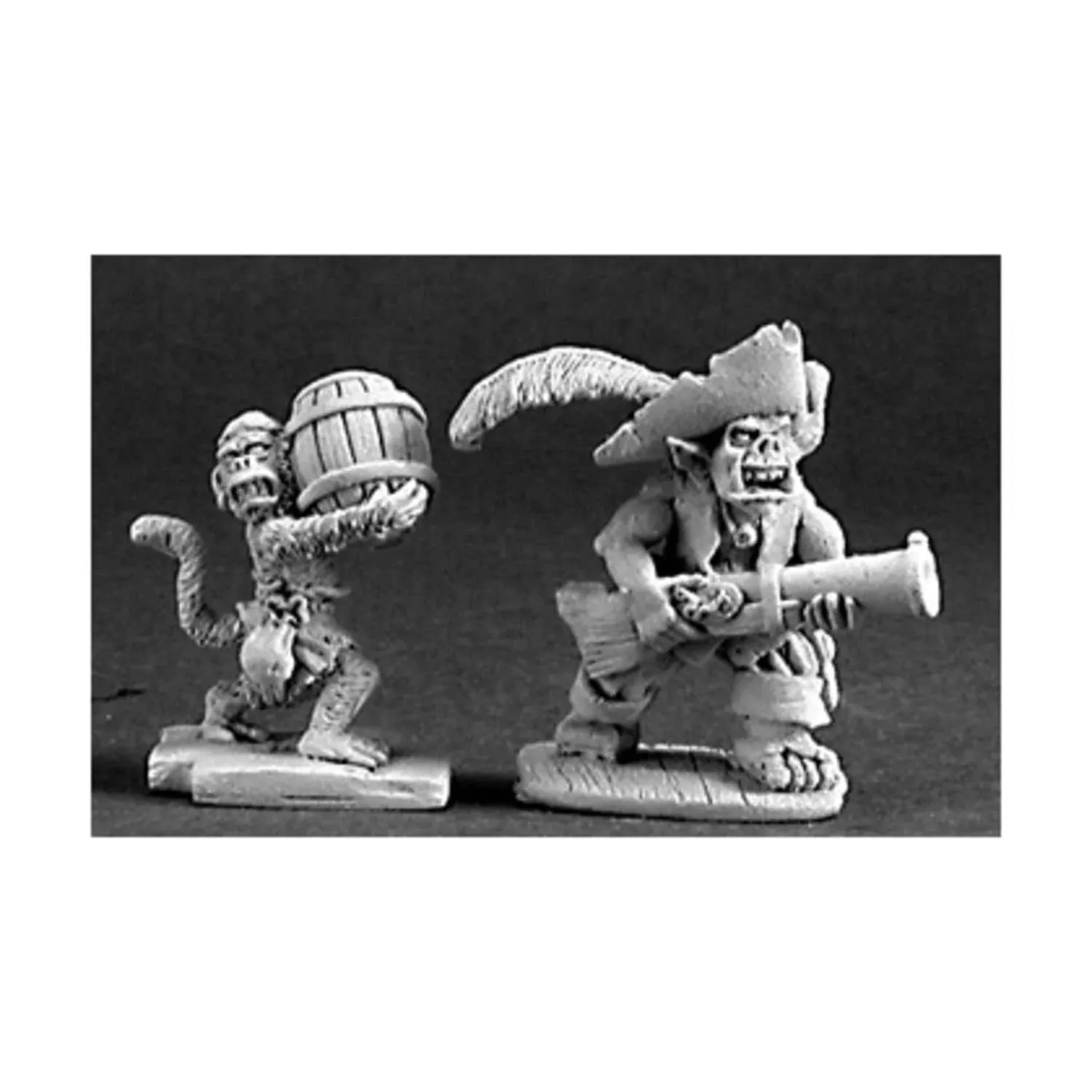 RPR03211 Goblin Pirate and Powder Monkey Miniature 25mm Heroic Scale D