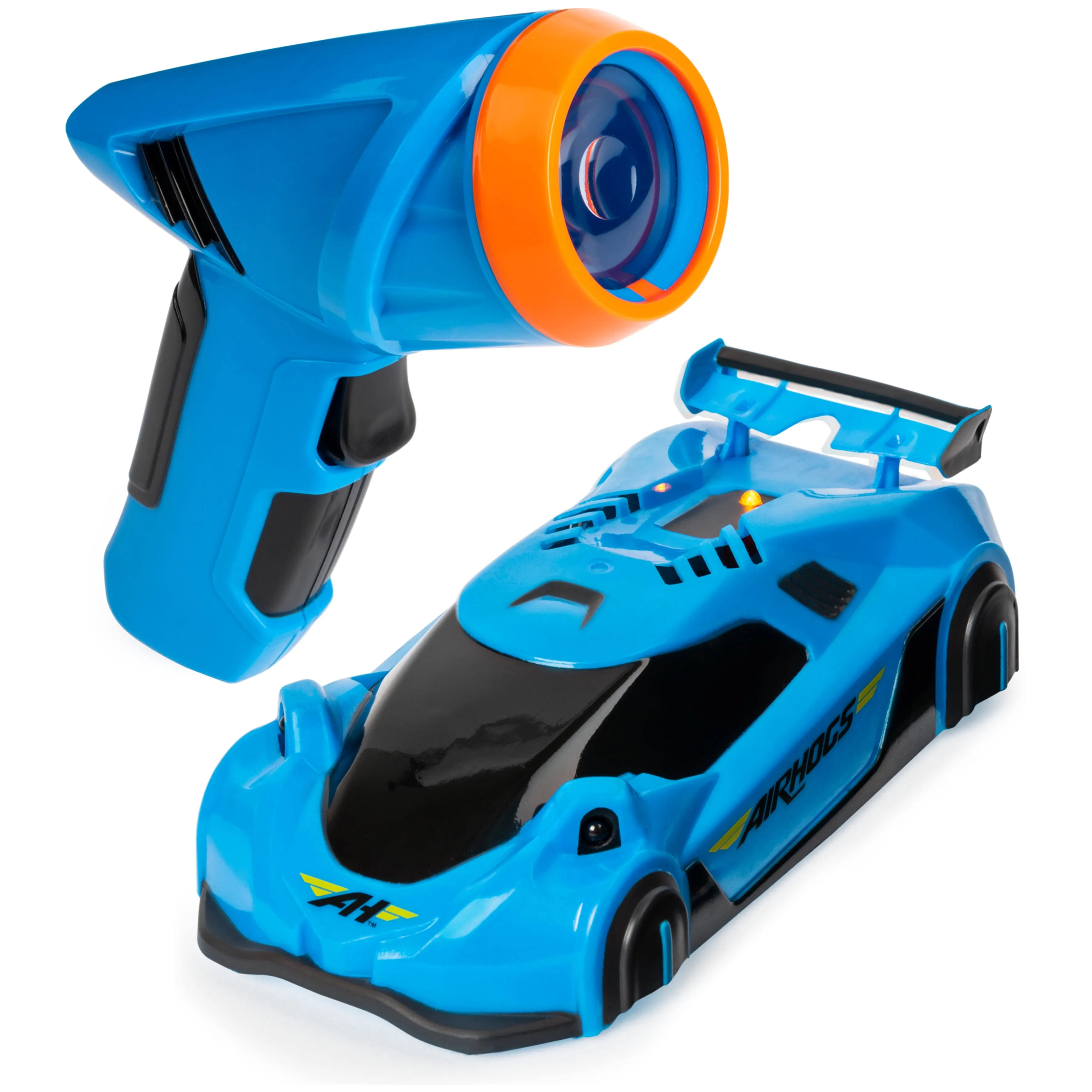 Air Hogs, Zero Gravity Light, Light-Guided Wall Racer, Wall Climbing Race Car,Blue