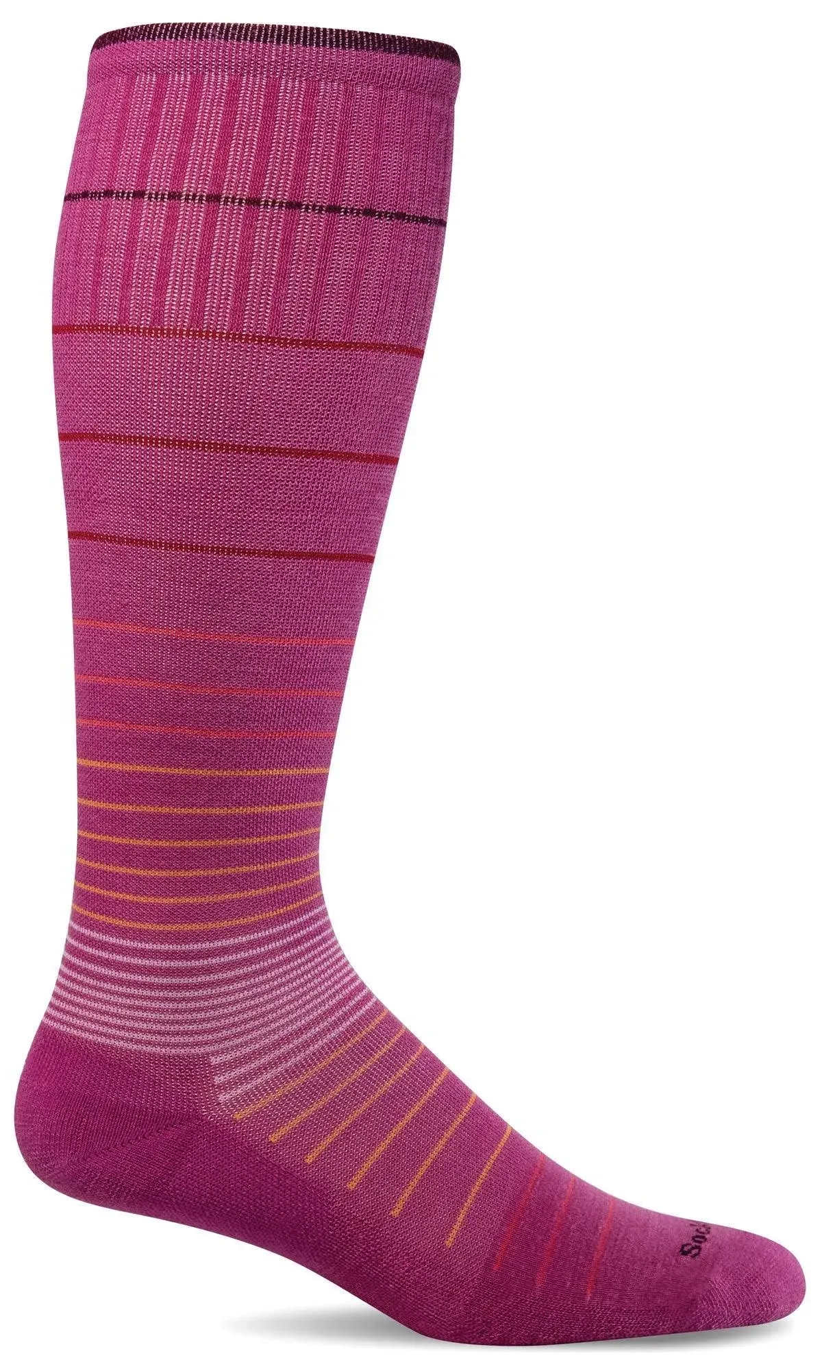 Women's Goodhew/Sockwell Circulator Moderate Graduated Compression Knee High Socks M/L Raspberry