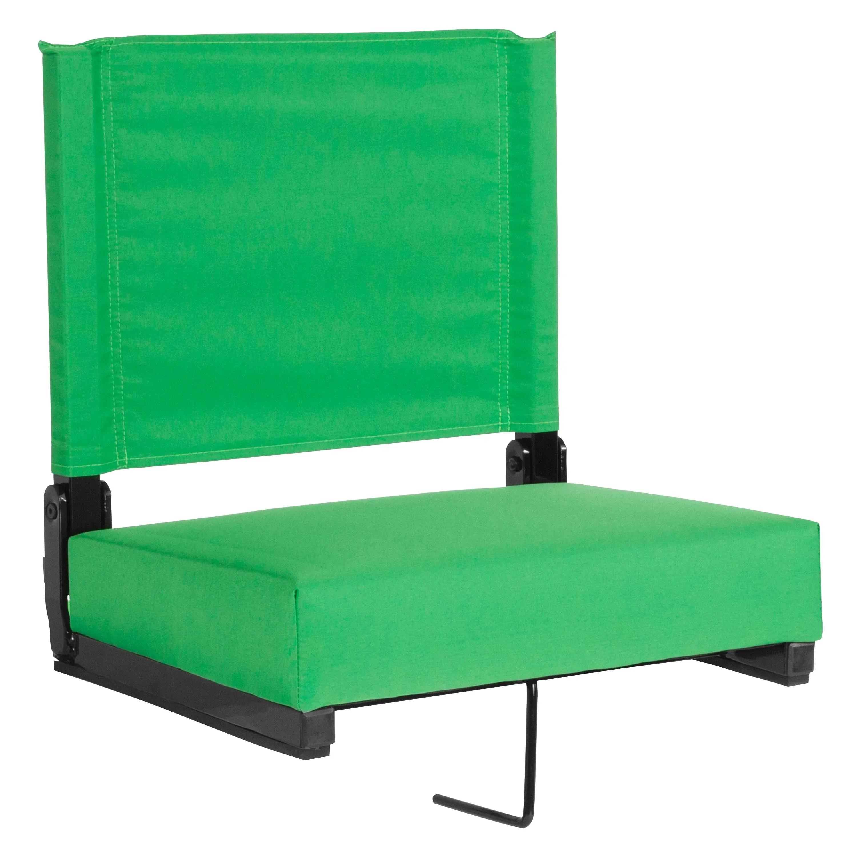 Flash Furniture Bright Green Standard Folding Chair with Padded Seat (Outdoor)