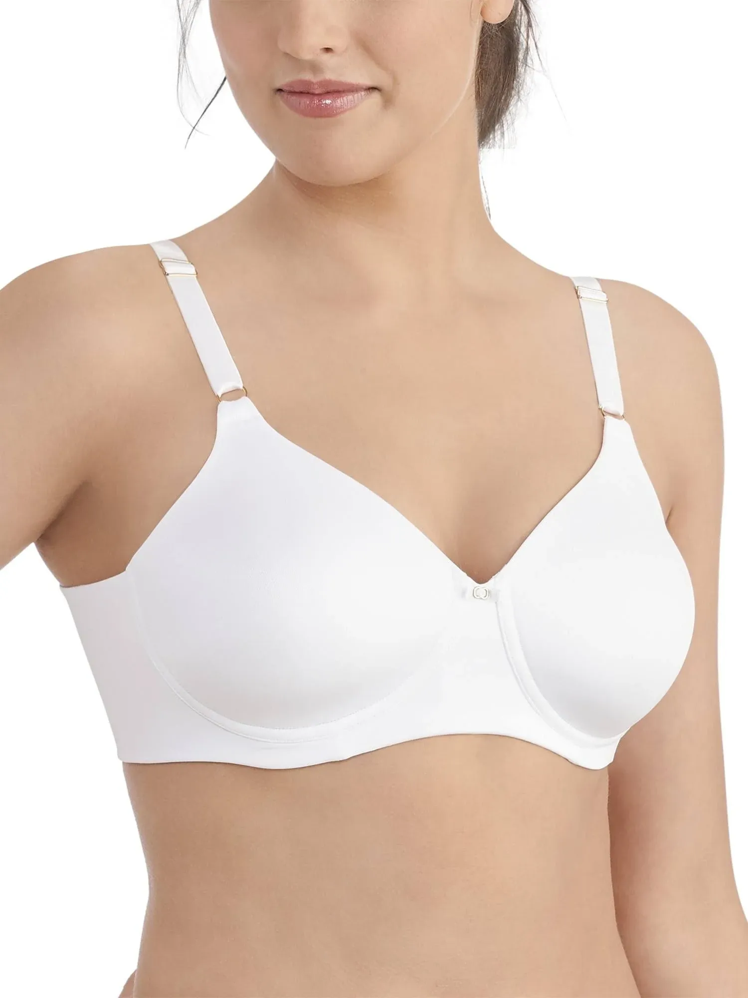 Vanity Fair Women's Full Coverage Beauty Back Smoothing Bra, 4-Way Stretch Fabric, Lightly Lined Cups up to DD