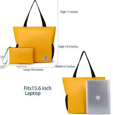 (Cymbidium) - ETidy Large Capacity Foldable Tote Bag with Zipper Waterproof ...