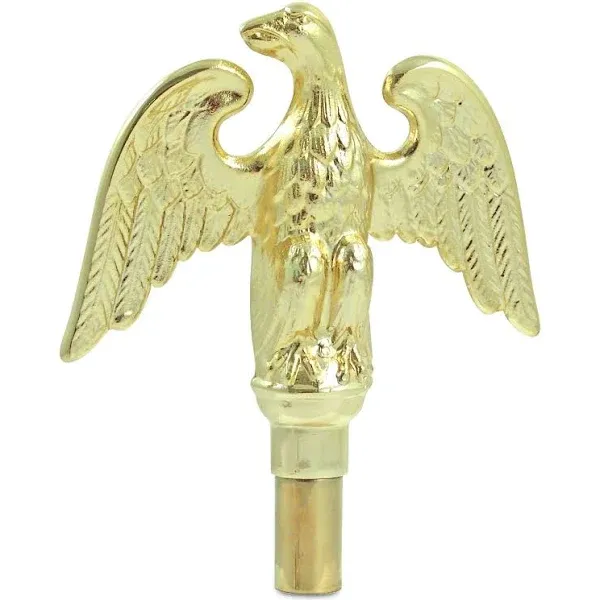 Gold Metal Perched Eagle