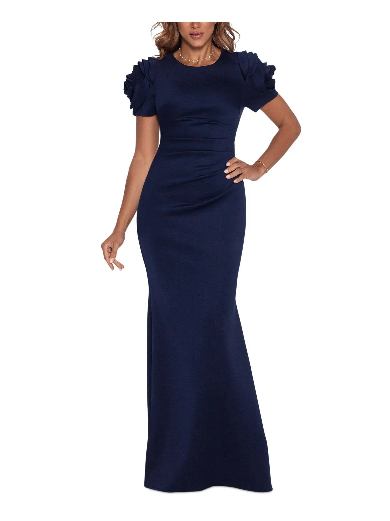 Ruched Fit & Flare Gown