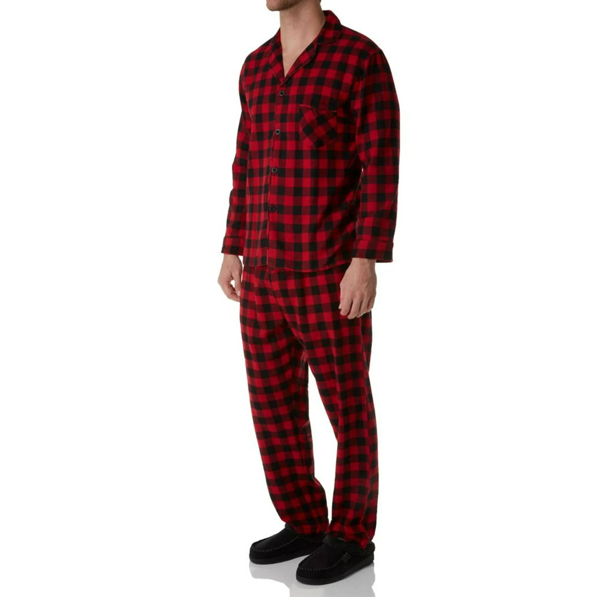 Men's Hanes Flannel Pajama Set Plaid