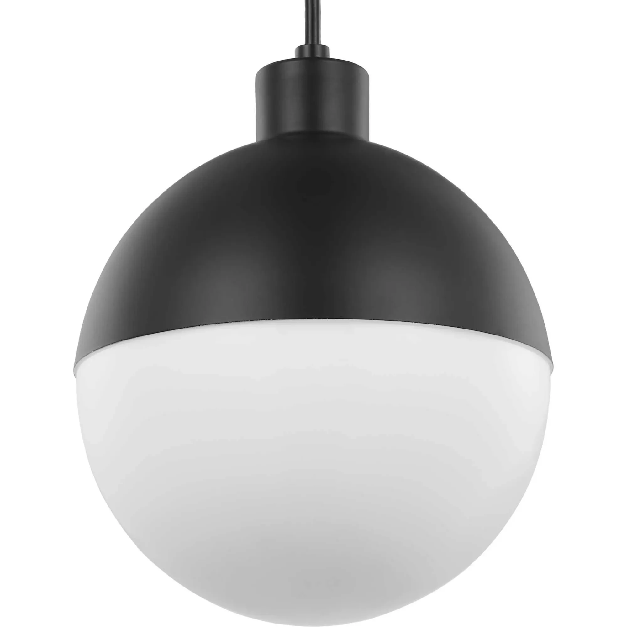 Globe LED LED Matte Black Pendant Ceiling Light, Progress LED 