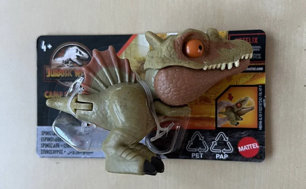 Jurassic World Camp Cretaceous Snap Squad Short Card Spinosaurus 2.5 inches