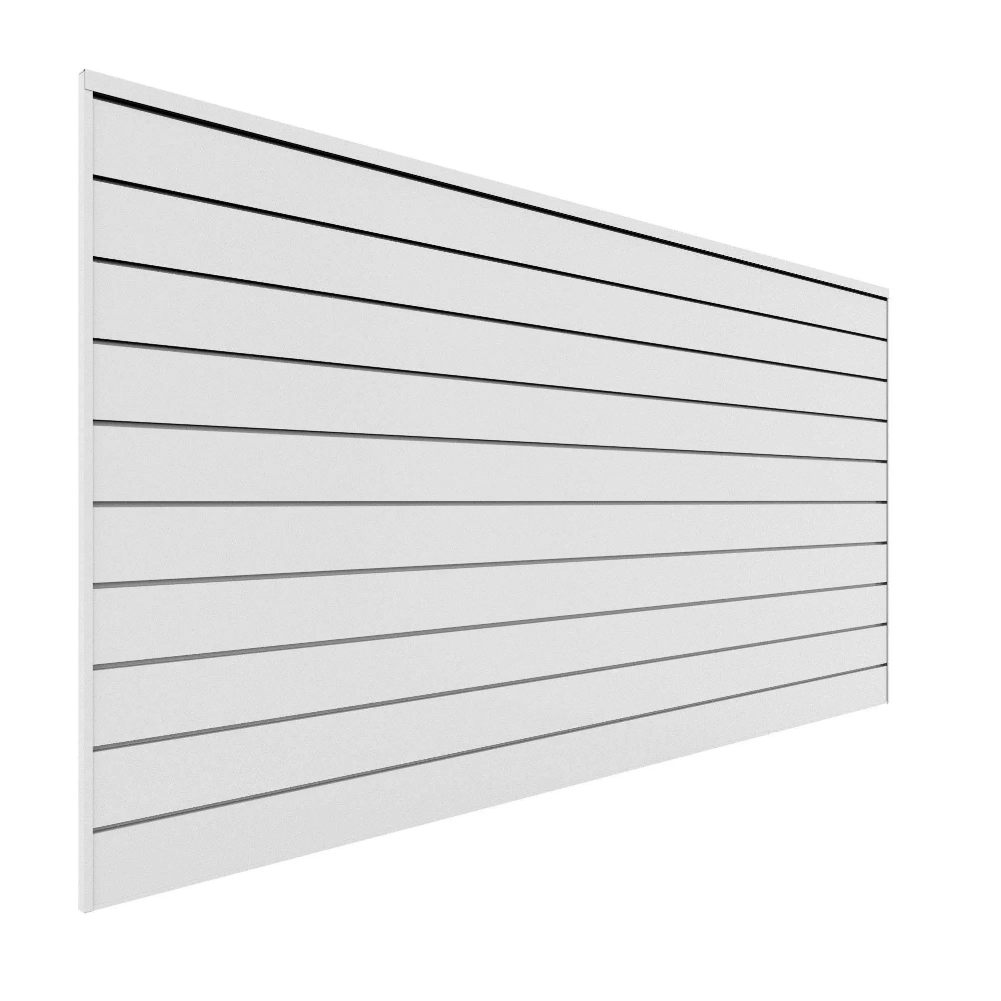 Proslat 8 ft. x 4 ft. PVC Slatwall - Charcoal