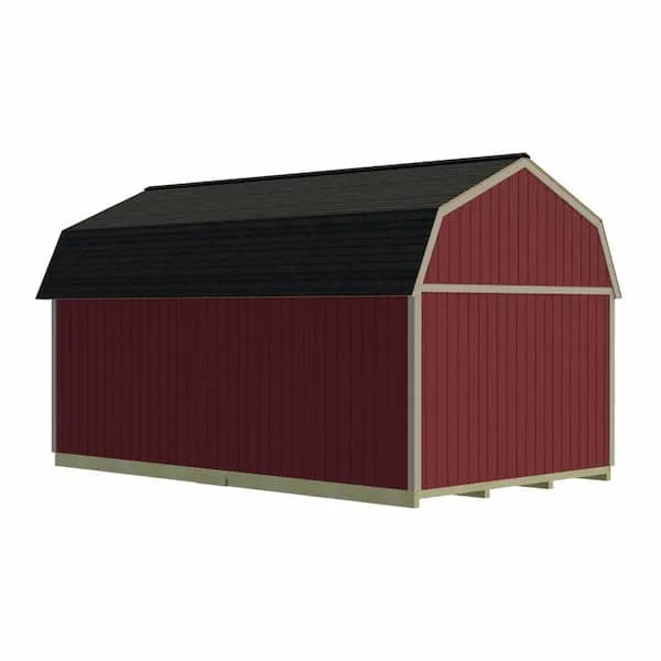 Millcreek 12 ft. x 20 ft. Wood Storage Shed Kit with Floor Including 4 x 4 Runners