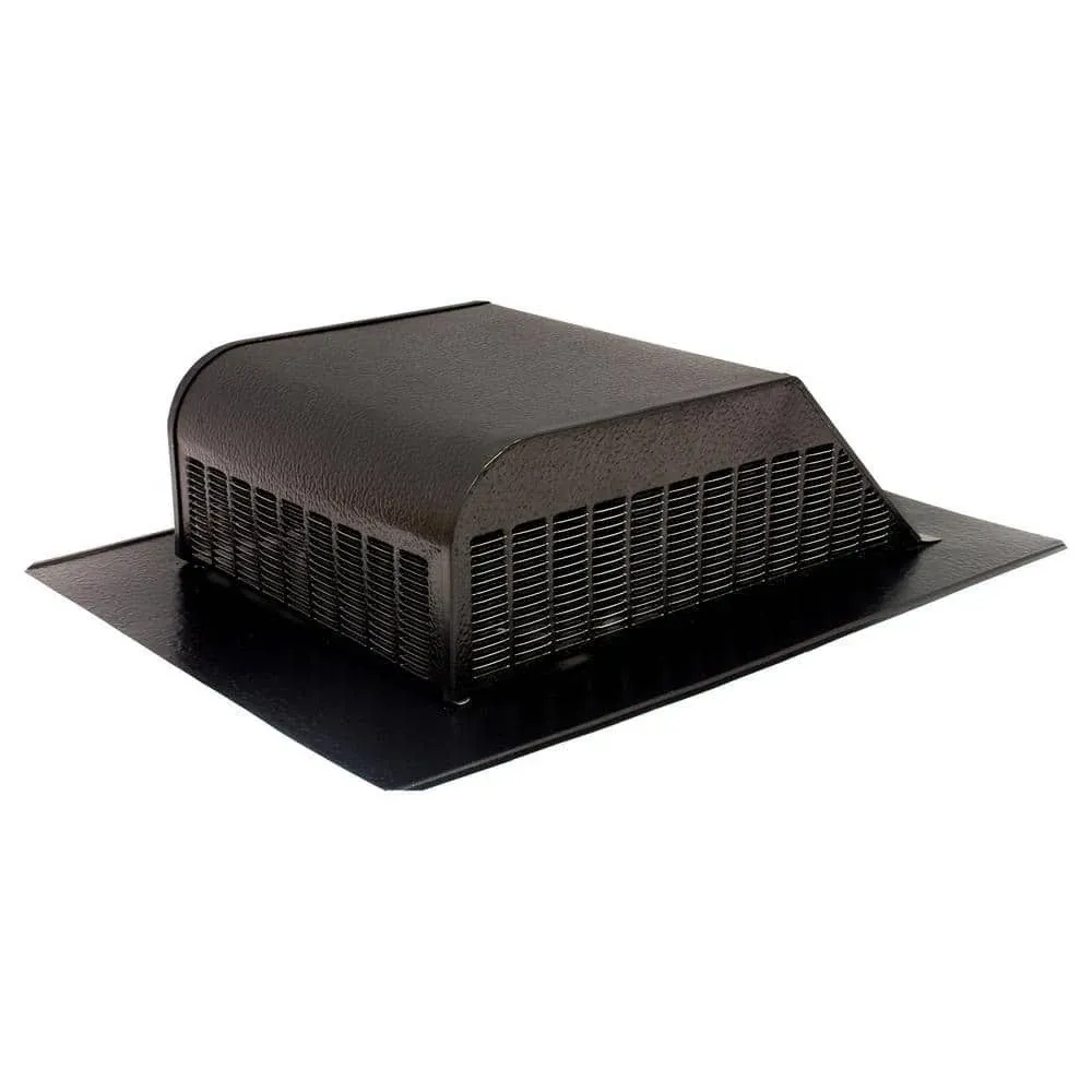 Air Vent 50 Sq. in. NFA Aluminum Slant-Back Roof Louver Static Vent in Black (Sold in Carton of 6 Only) 85282