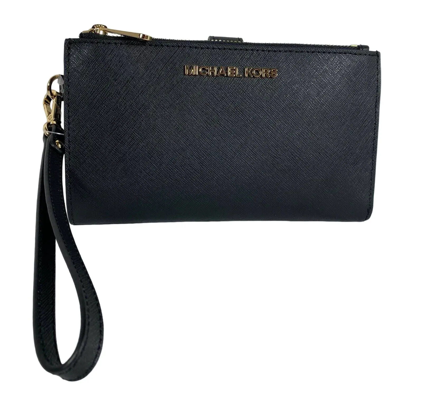 Michael Kors Jet Set Double Zip Wristlet Leather