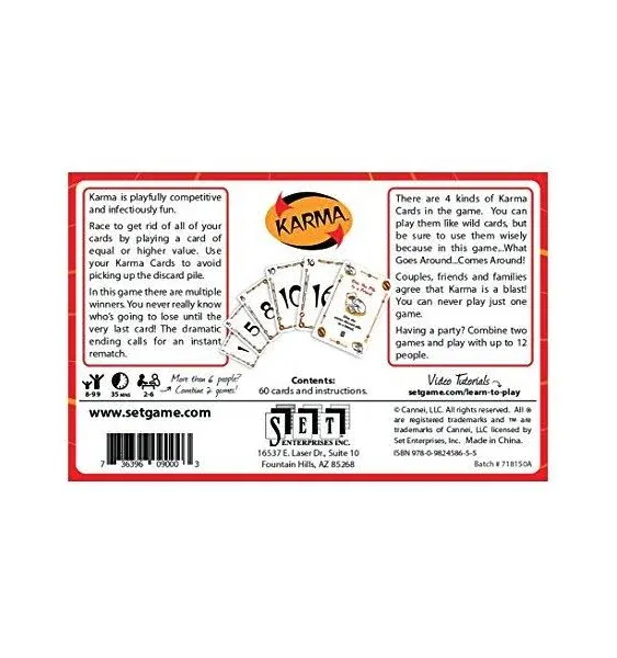 Set Enterprises Karma King Card Game