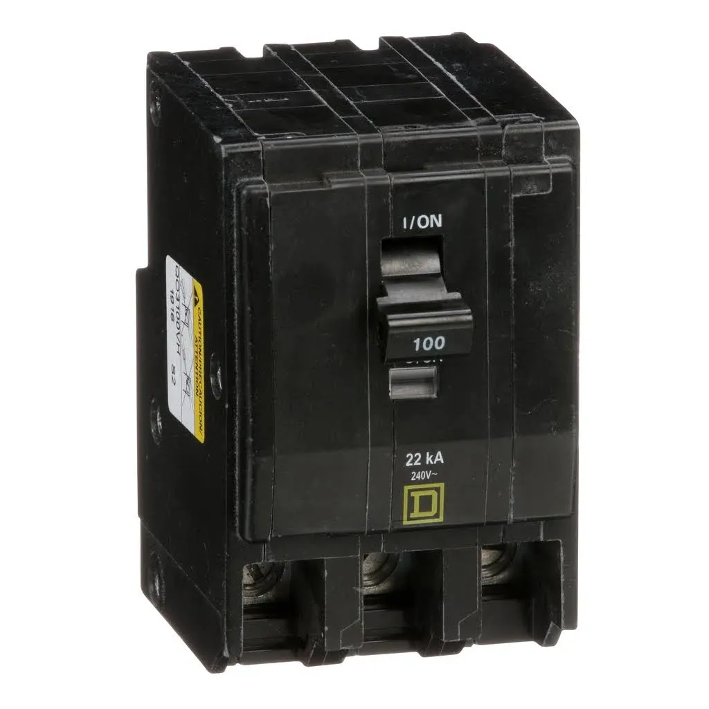 Square D QO3100VH 3 Pole Circuit Breaker