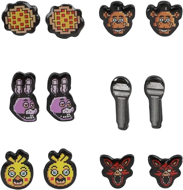 Five Nights at Freddy's Pixelated Earring Set