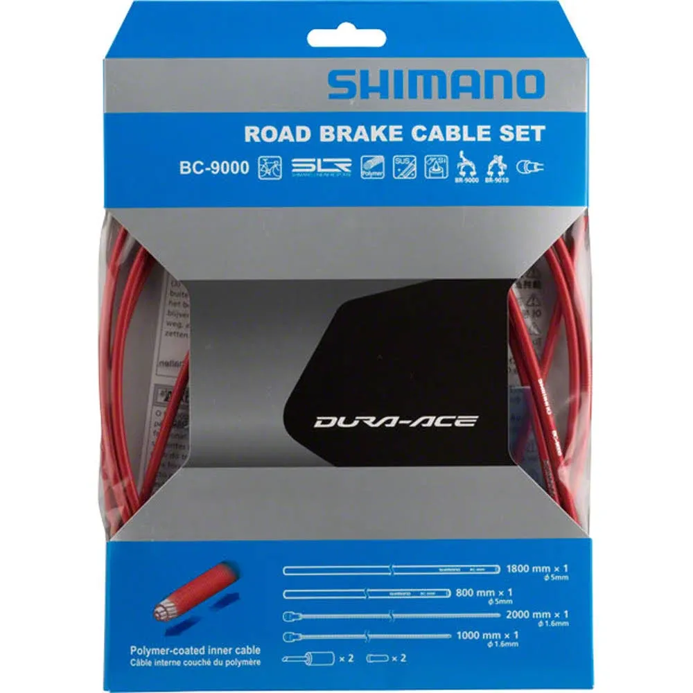 SHIMANO BC-9000 ROAD POLYMER BRAKE CABLE SET- Black