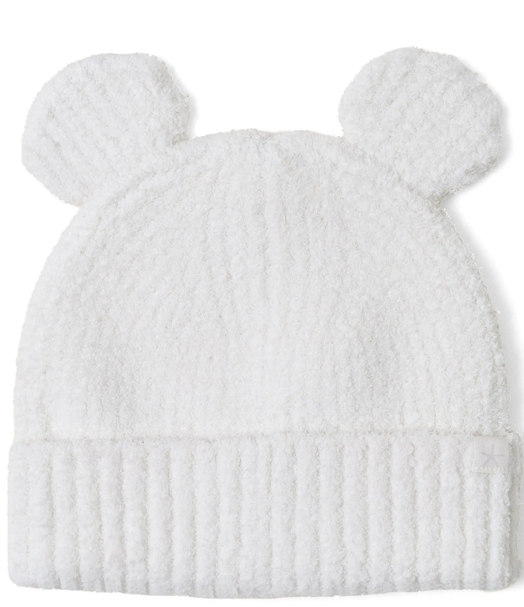 Barefoot Dreams CozyChic Disney Mickey Mouse Ears Adult Beanie - Cream