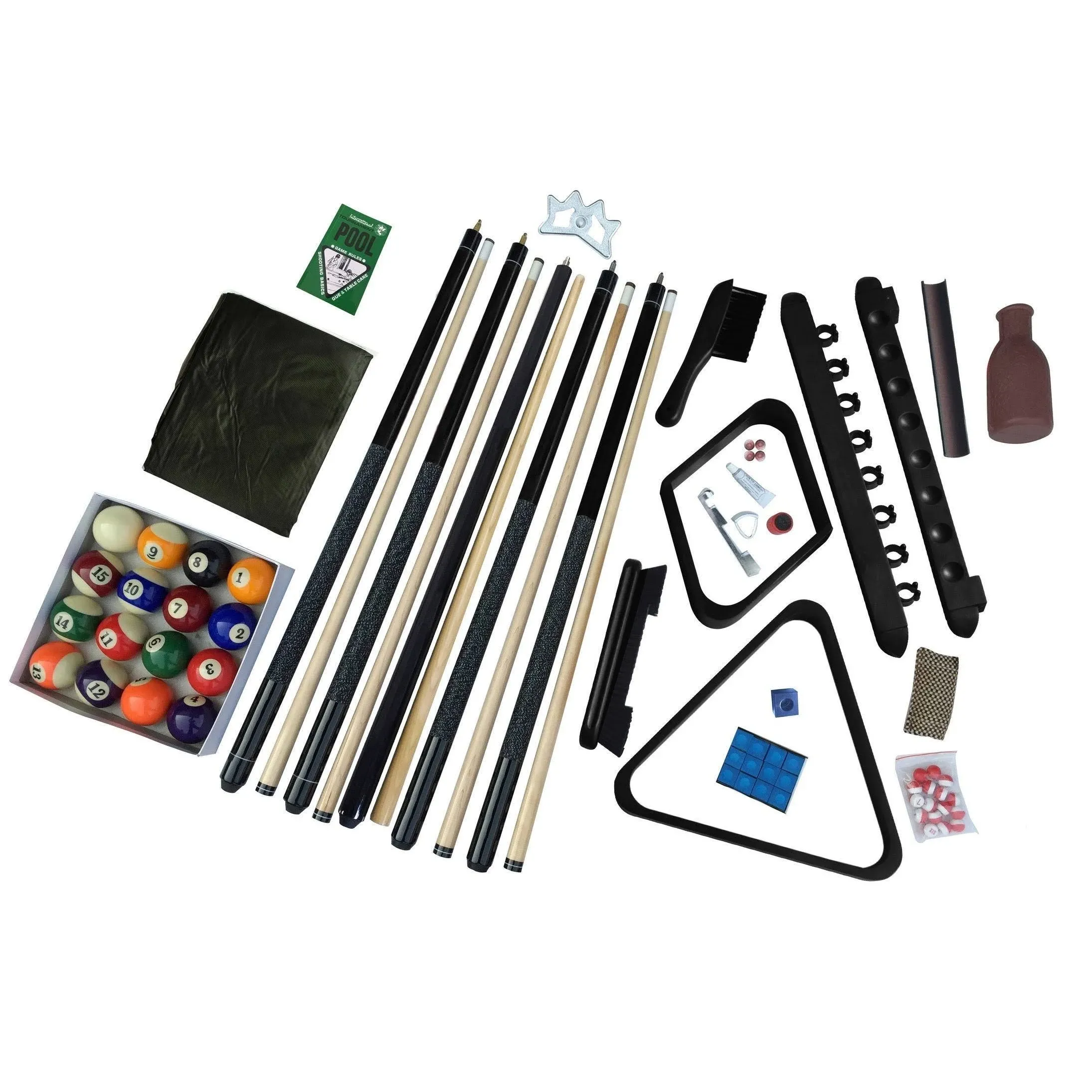 Hathaway Pool Table Supply 3&#034;X12.5&#034;X30.5&#034; Deluxe Billiards Accessory Kit Black