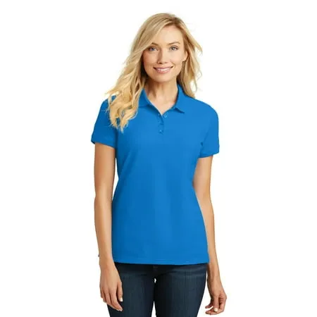 Port Authority L100 Ladies Core Classic Pique Polo 4XL Coastal Blue