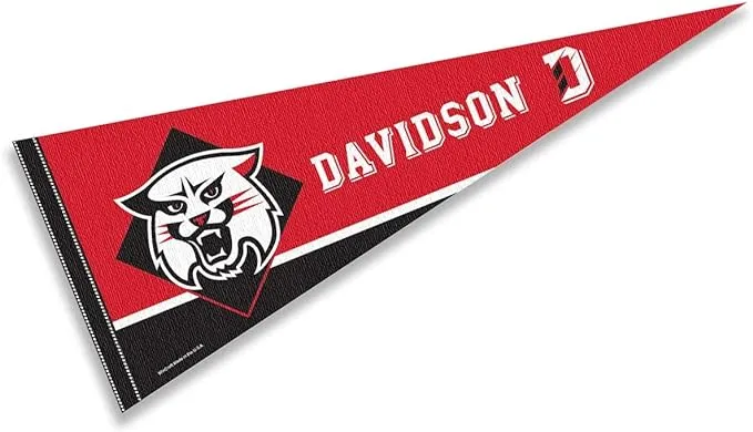 Davidson College Pennant Full Size Felt