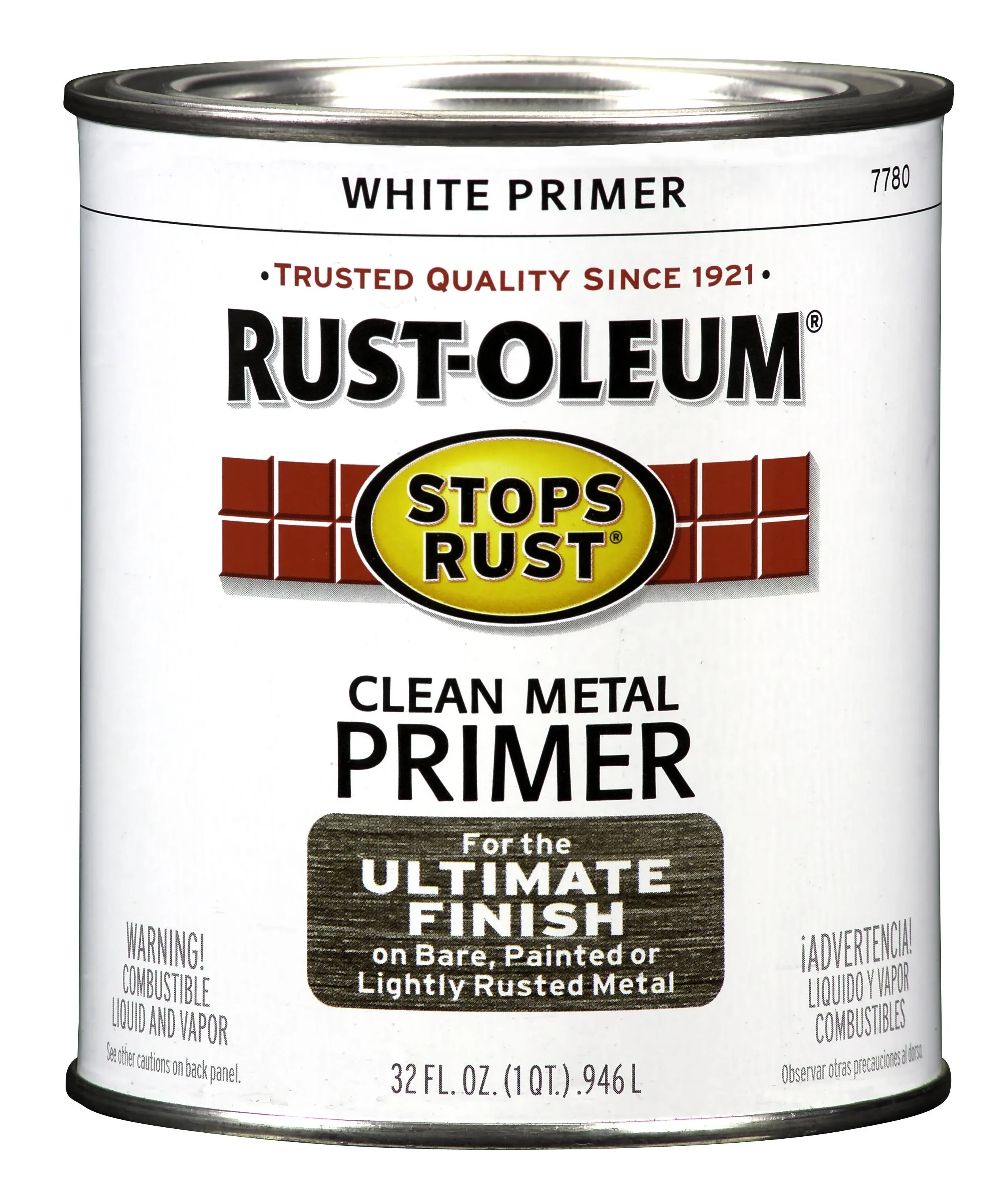 Rust-Oleum White Clean Metal Primer - 1 qt