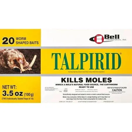 Talpirid Mole Bait - 20 Worms