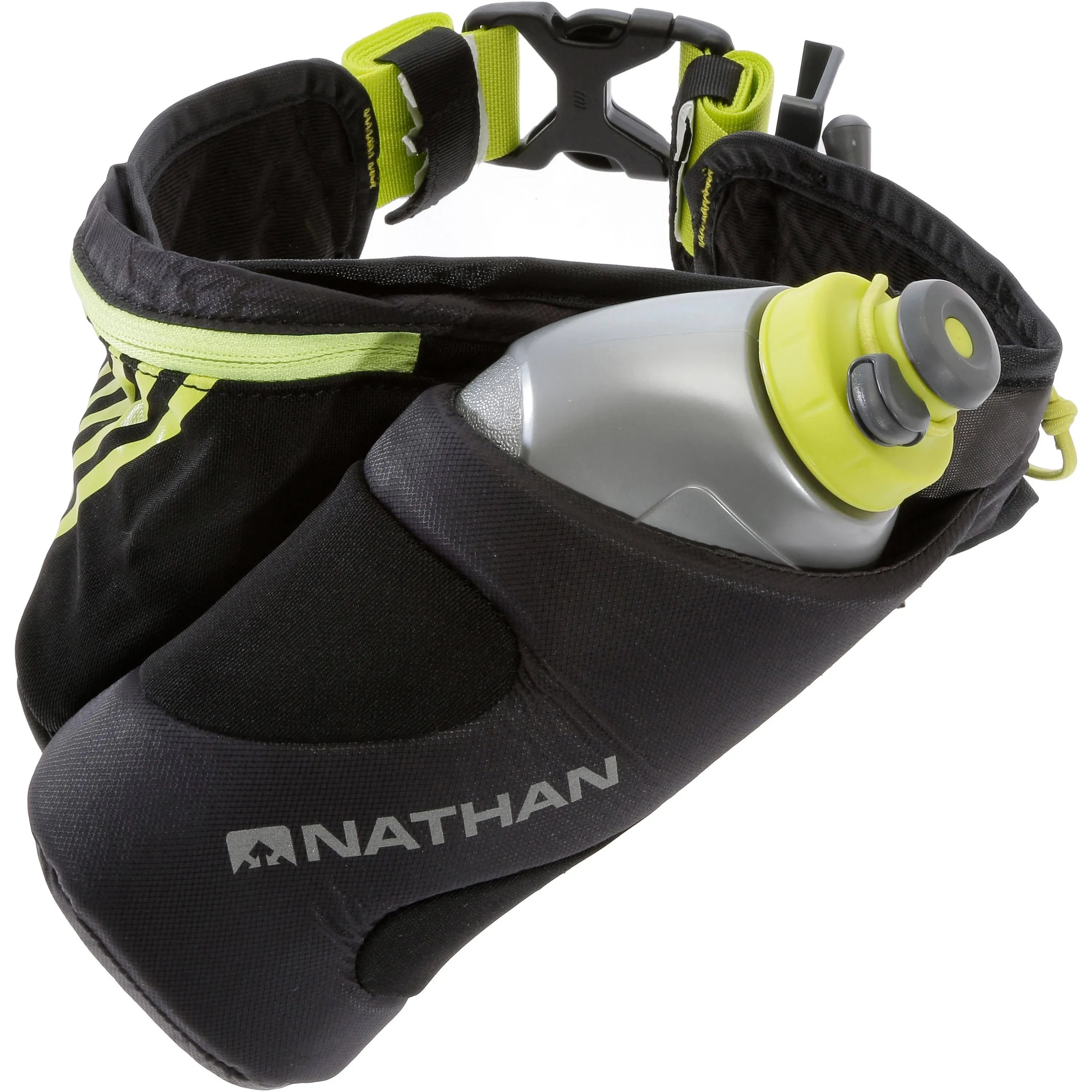 Nathan Peak Hydration Waist Pack with Storage Area & Run Flask 18oz – Running, Hiking, Camping, Cycling