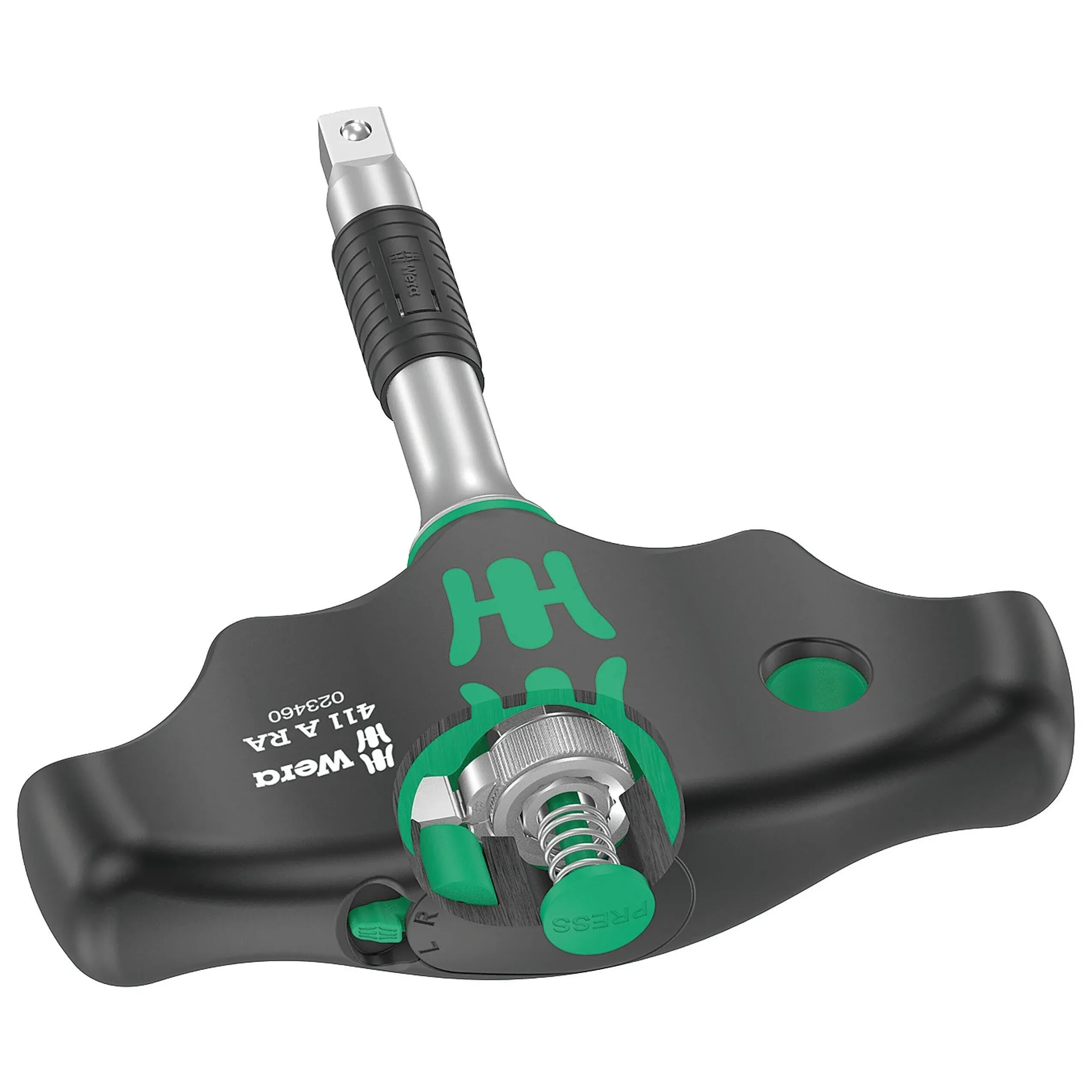 Wera T-Handle Socket Driver Adapter With Ratchet Function (1/4″ Drive)