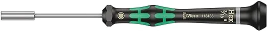 Wera 118135 3/16" x 60mm Kraftform Micro Nut Driver