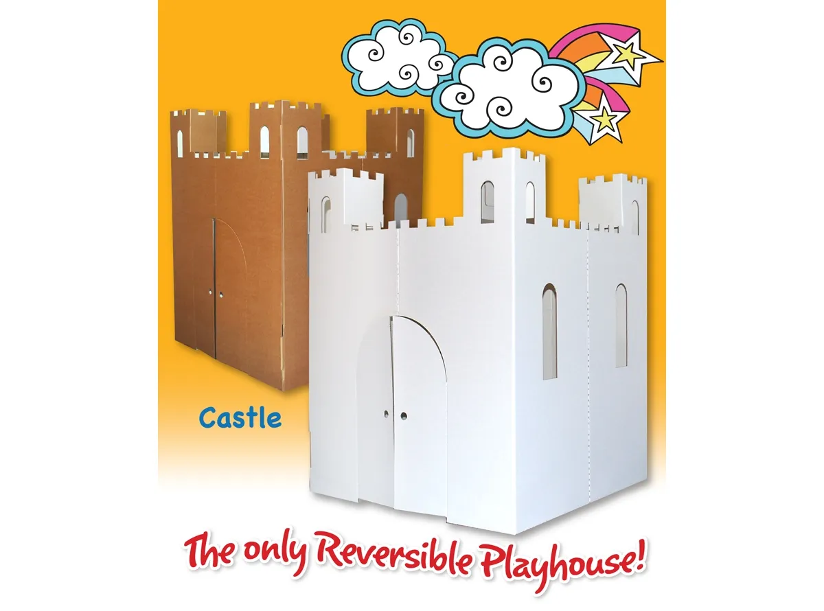 Maisonette Easy Playhouse Castle Cardboard Playhouse